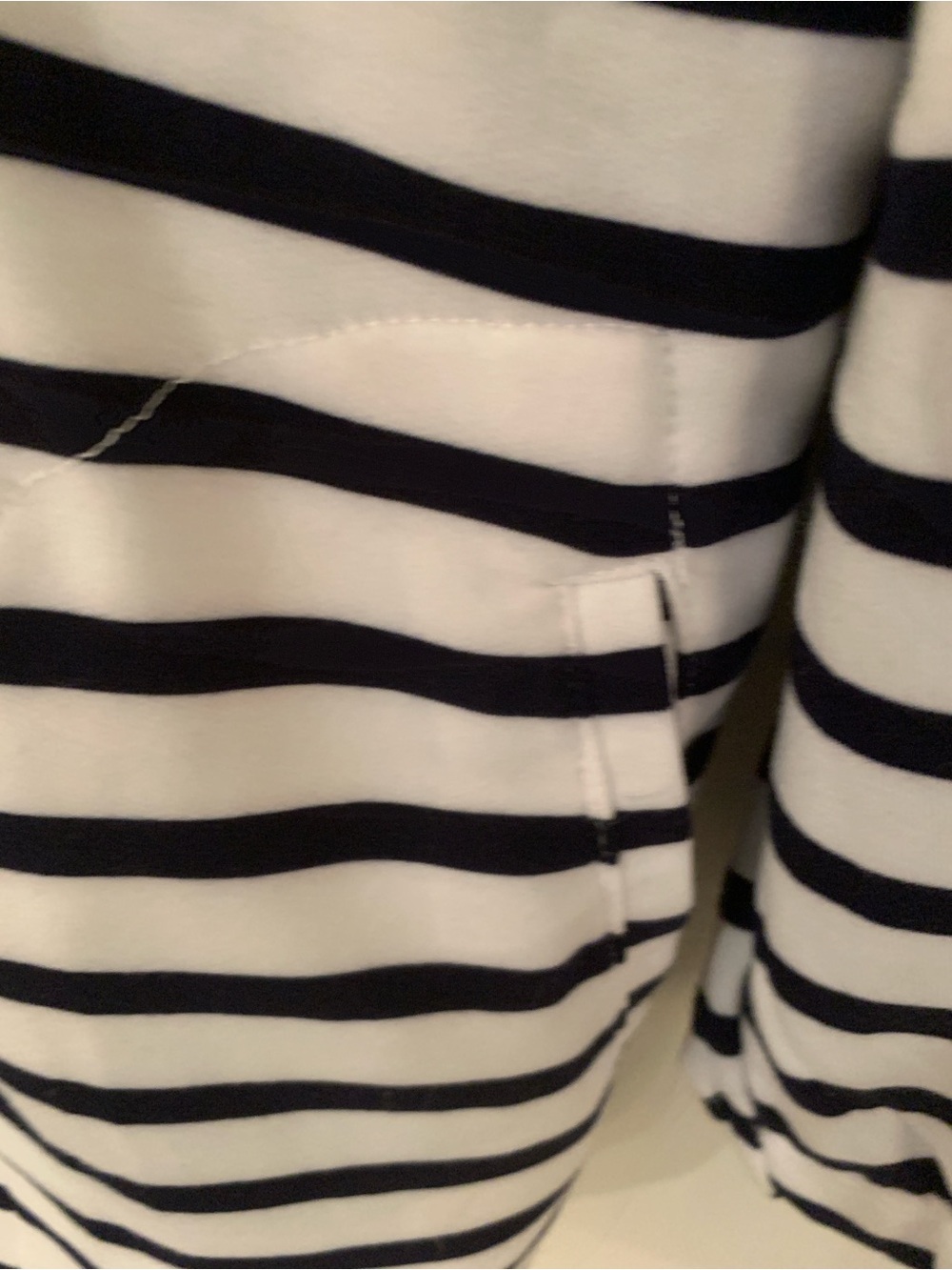 Cable & Gauge Black and White Striped Zip Soft Terry Jacket NWT retail $88 1X - Picture 9 of 11